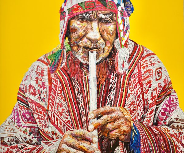 Old Man with Flute