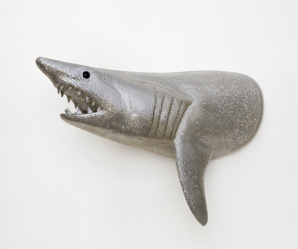 Silver Shark Head